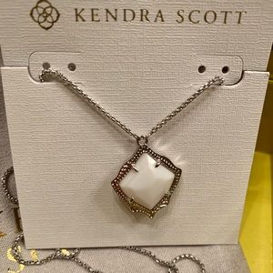 Mallory Silver Pendant Necklace